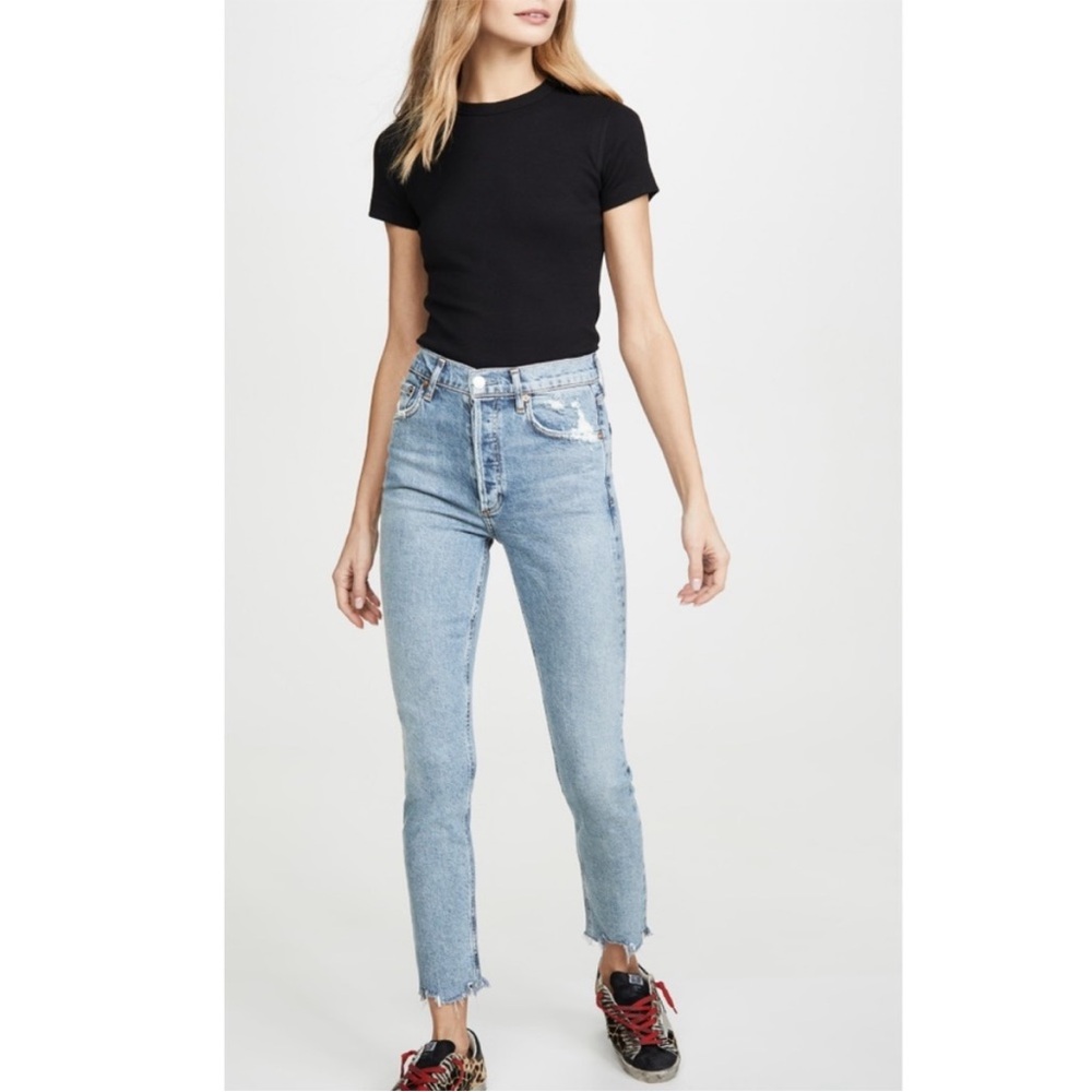 AGOLDE • nico high rise slim fit denim jeans sz 27